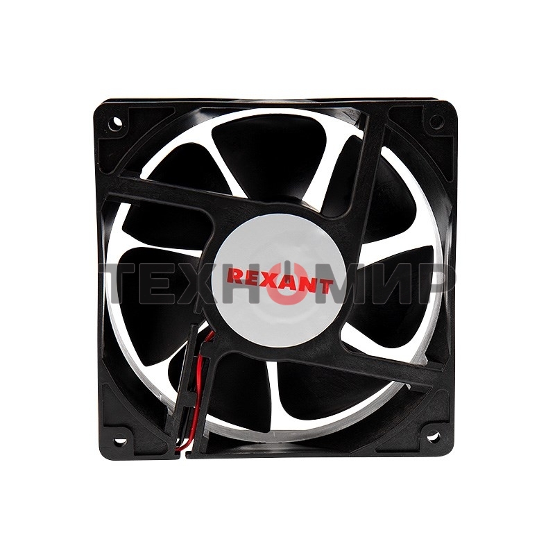 Вентилятор для корпуса Rexant RХ 12038HS 24 VDC черный, 120 мм, 2500 об/мин, 40 дБ, 2 pin