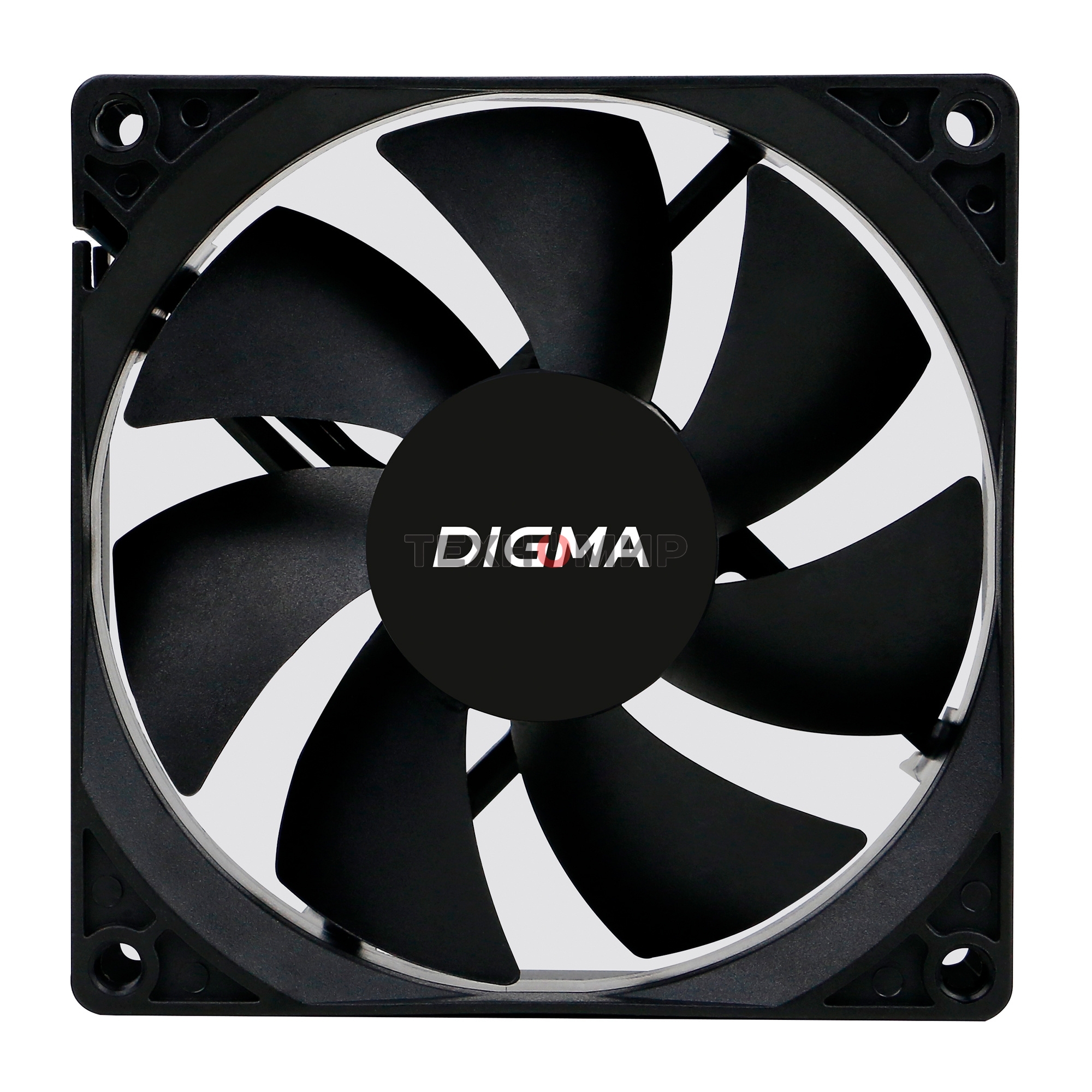 Вентилятор для корпуса Digma DFAN-90 черный, 90 мм, 1800 об/мин, 23 дБ, 3 pin