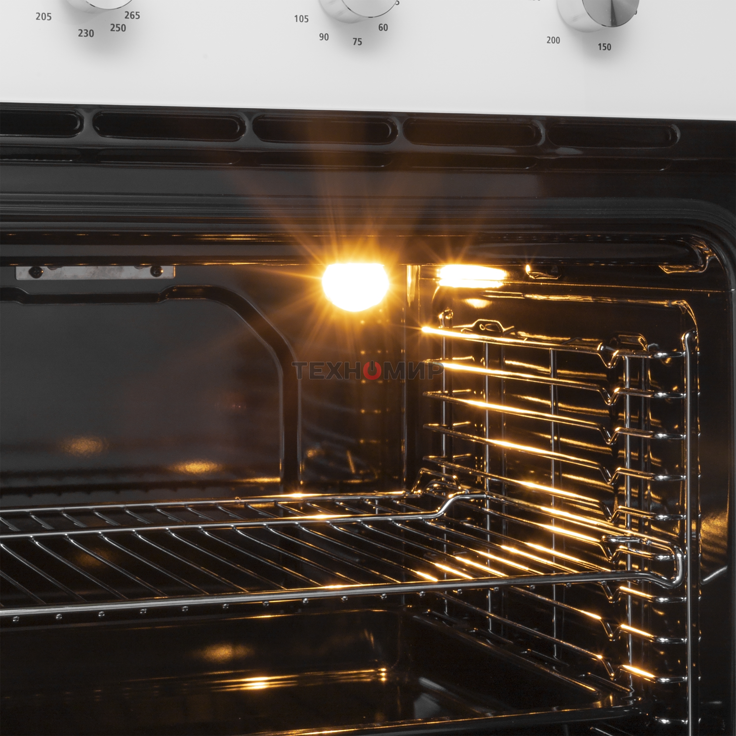 Шкаф духовой газовый с электрическим грилем Maunfeld MOGS703W, встраиваемый