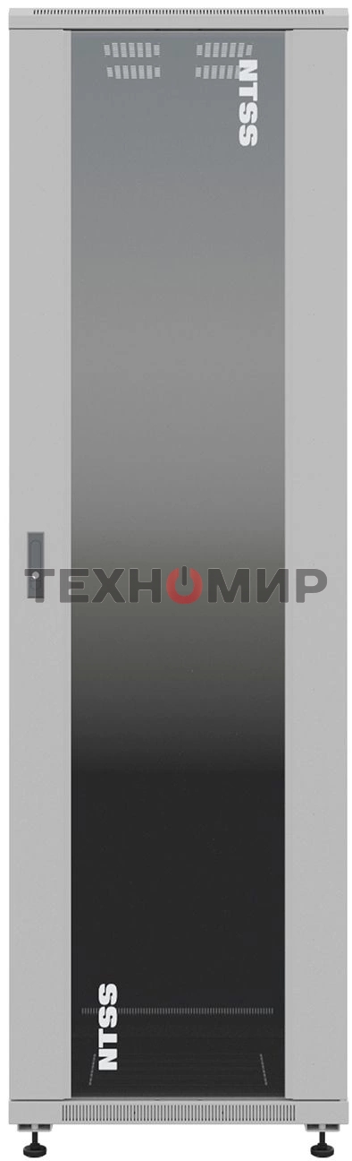 Шкаф серверный NTSS Премиум (NTSS-R32U6080GS) напольный 32U 600x800мм пер.дв.стекл металл 900кг серый 1542мм 71.3кг 1542мм IP20 сталь