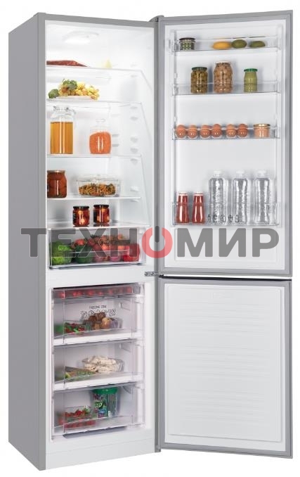 Холодильник Nordfrost NRB 164NF X нержавеющая сталь двухкамерный 238/105 л морозилка снизу