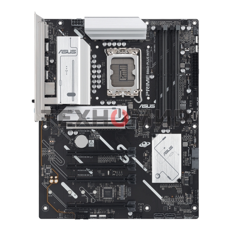 Материнская плата ASUS PRIME B860-PLUS WIFI, LGA 1851, Intel B860, 4xDDR5, 4xSATA, 2xM.2, 1xPCIe 5.0 x16, 4xPCIe 4.0 x16, 2xUSB-C, 4xUSB-A 3.2 Gen 1, 2xUSB-A 3.2 Gen 2, 1xHDMI, 1xDP, 1x2.5Gb LAN, 7.1, ATX