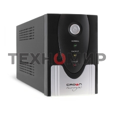 Источник бесперебойного питания CROWN ИБП CMU-SP800EURO 800VA, металл,1x12V/9AH, розетки 3*EURO+1*IEC bybas CM000001492