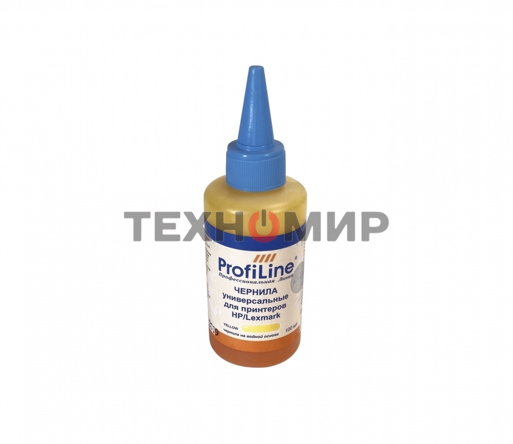Чернила для принтеров HP/Lexmark универсальные Yellow 100 мл водн ProfiLine