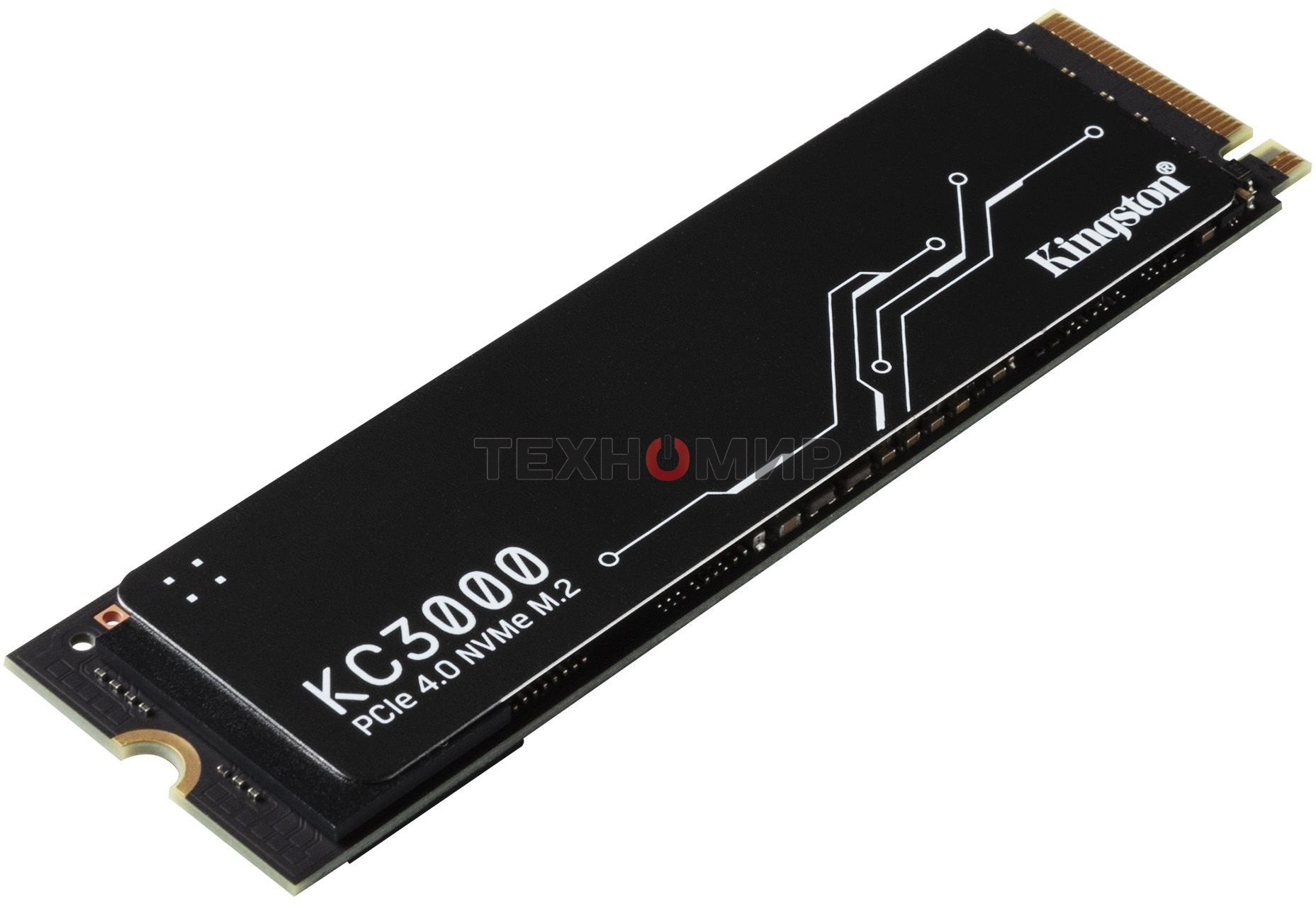 Накопитель SSD Kingston KC3000, 4Tb, PCIe 4.0 x4, M.2 2280, NVMe, R/W 7000/7000, с радиатором