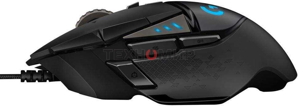 Мышь проводная Logitech G502 HERO черный, 25600 dpi, USB, кнопки - 11
