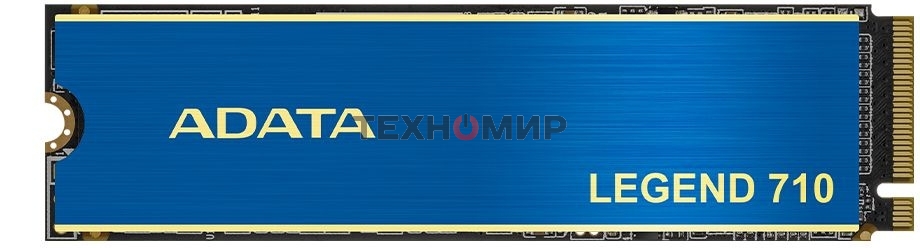 Накопитель SSD ADATA LEGEND 710, 1Tb, PCIe 3.0 x4, M.2 2280, NVMe, R/W 2400/1800, с радиатором