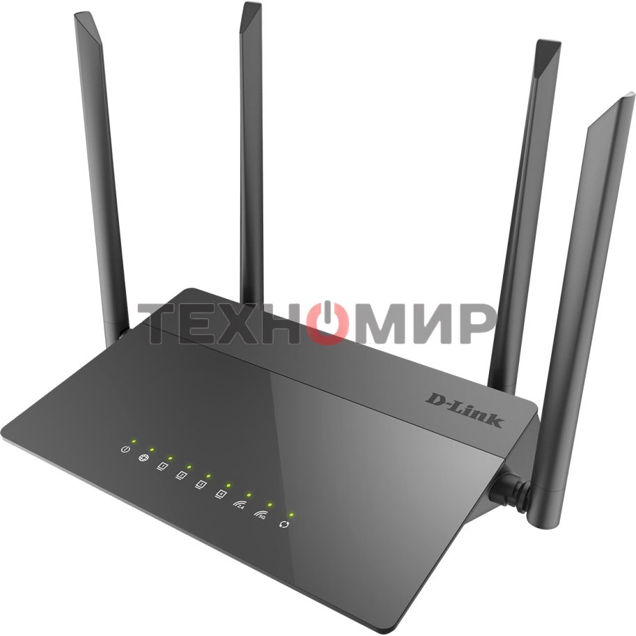 Маршрутизатор беспроводной D-Link DIR-841/RU/A1B, Wireless AC1200 Dual-Band Router with 1 10/100/1000Base-T WAN port and 410/100Base-TX LAN ports.802.11b/g/n compatible, 802.11AC up to 866Mbps,1 10/100/1000Base-T WAN port, 4