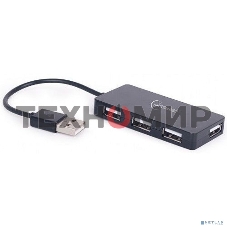 Концентратор USB 2.0 Gembird UHB-U2P4-03, 4 порта, блистер