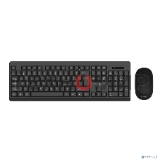 Беспроводной комплект Philips SPT6324, 2.4 GHz 104 клав/3 кнопки, 1600dpi, русская заводская раскладка, черный