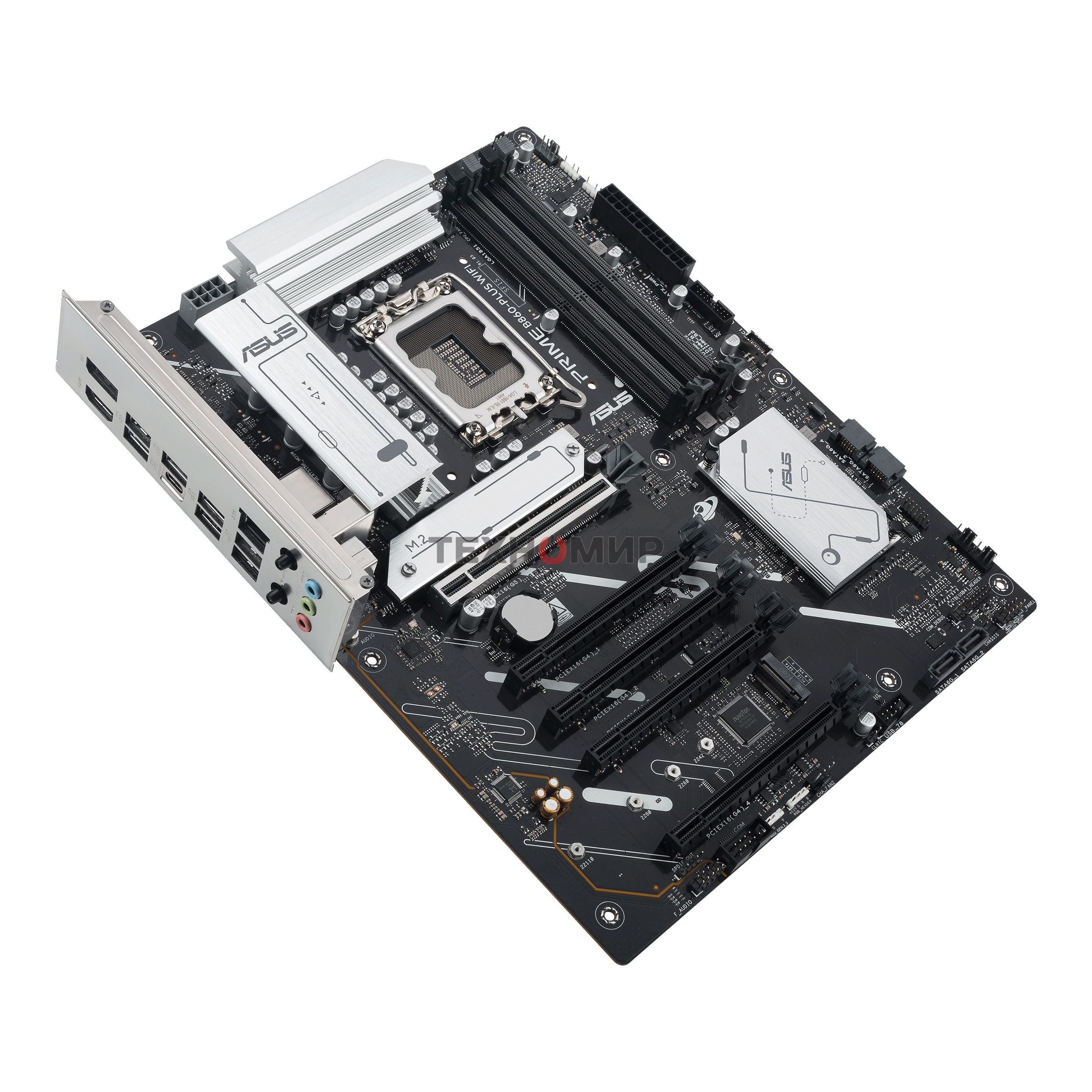 Материнская плата ASUS PRIME B860-PLUS WIFI, LGA 1851, Intel B860, 4xDDR5, 4xSATA, 2xM.2, 1xPCIe 5.0 x16, 4xPCIe 4.0 x16, 2xUSB-C, 4xUSB-A 3.2 Gen 1, 2xUSB-A 3.2 Gen 2, 1xHDMI, 1xDP, 1x2.5Gb LAN, 7.1, ATX