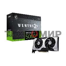 Видеокарта MSI RTX 5060 TI 8G VENTUS 2X PLUS, NVIDIA RTX 5060 Ti, 8 ГБ GDDR7, 128 бит, PCI-e 5.0, 1xHDMI, 3xDP, 2587 МГц