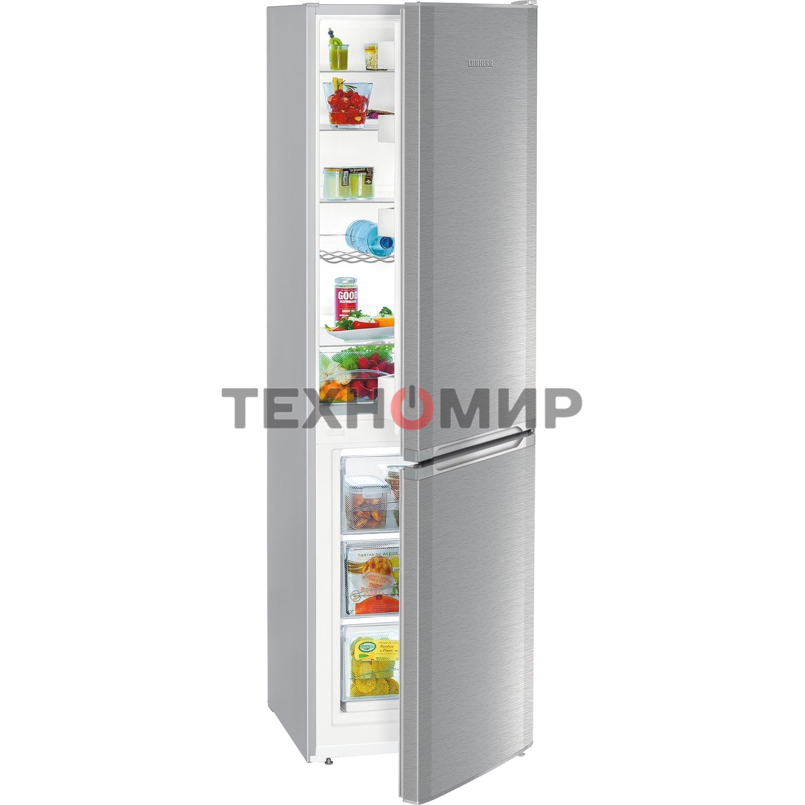 Холодильник Liebherr CUefe 3331-26 001 нержавеющая сталь двухкамерный 212/84л морозилка снизу