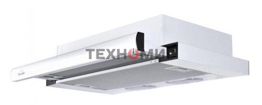 Вытяжка встраиваемая Elikor Интегра 60П-400-В2Л белый, 60 см, 400 куб. м/ч, 55 дБ