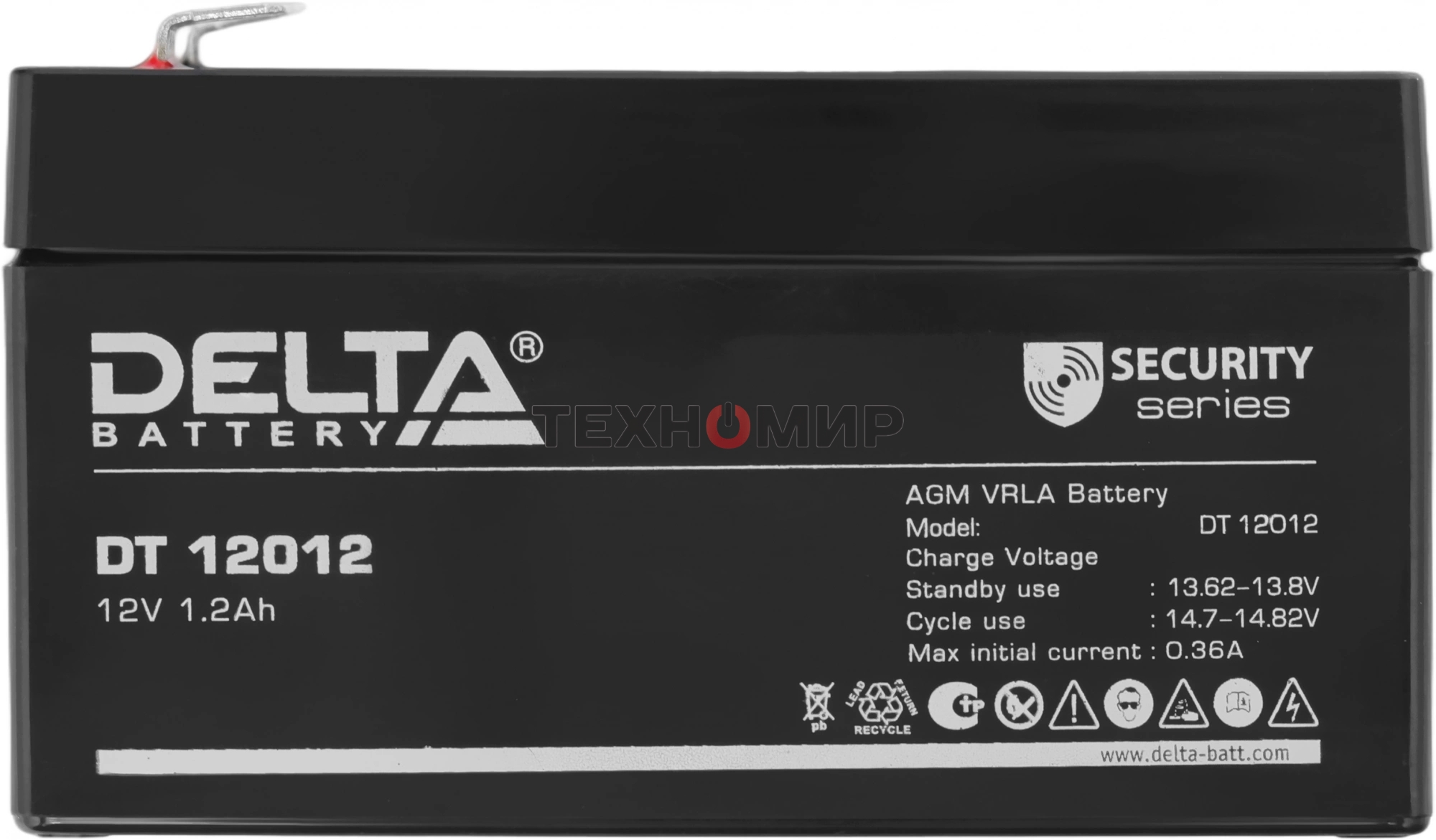 Батарея для ИБП Delta DT 12012 (12V, 1.2Ah)