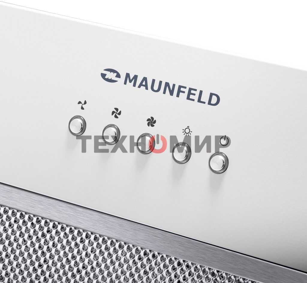 Вытяжка встраиваемая Maunfeld Trapeze 602M белый, 60 см, 1150 куб. м/ч, 54 дБ