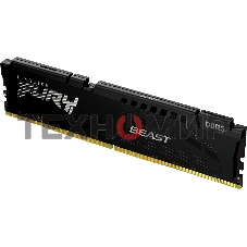 Оперативная память Kingston Fury Beast, DDR5, 16GB (1x16GB), 5600MHz, CL40, DIMM, с радиаторами, черный