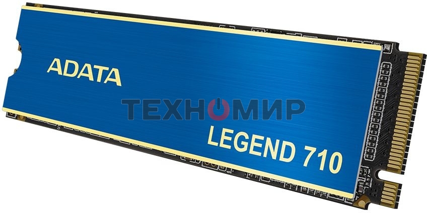 Накопитель SSD ADATA LEGEND 710, 1Tb, PCIe 3.0 x4, M.2 2280, NVMe, R/W 2400/1800, с радиатором