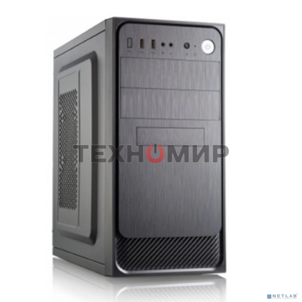 Компьютерный корпус с блоком питания 450Вт. Сase Forza mATX, 450W, 2xUSB 3.0, Black, w/o FAN, 12 см fan PSU, power cord