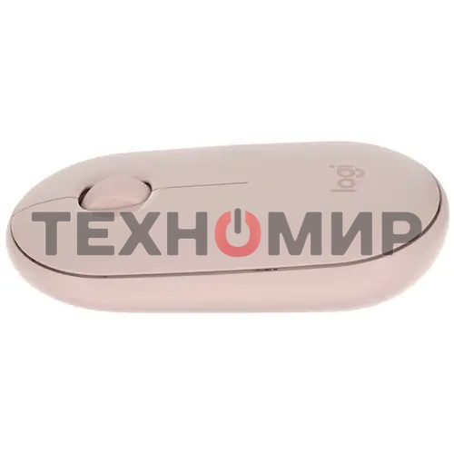 Мышь беспроводная Logitech Pebble M350 розовый, 1000 dpi, радиоканал, Bluetooth, USB, кнопки - 3