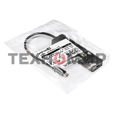 USB-концентратор 4-в-1 ExeGate DUB-2C2P/10G (кабель-адаптер USB 3.2 Gen2 Type C --> 2xUSB3.2 Gen2 Type-A (10G)/2xUSB3.2 Gen2 Type-C (10G), SuperSpeed+ USB 10Gbps, Plug&Play, черный)