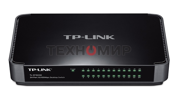 Коммутатор TP-Link Desktop Switch SMB TL-SF1024M неуправляемый настольный 24x10/100BASE-TX
