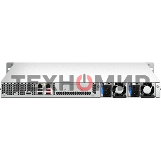 Сетевое хранилище SMB QNAP TS-464U-RP-8G NAS 4 HDD trays, rackmount 1U, 2 PSU. 4-core Intel Celeron N5105/N5095 2.0-2.9 GHz, 8 Gb RAM MAX, 2x2.5 Gigabit Ethernet, 4xUSB, 1xHDMI . PCIe Gen 3 x2, W/o rail kit RAIL-B02