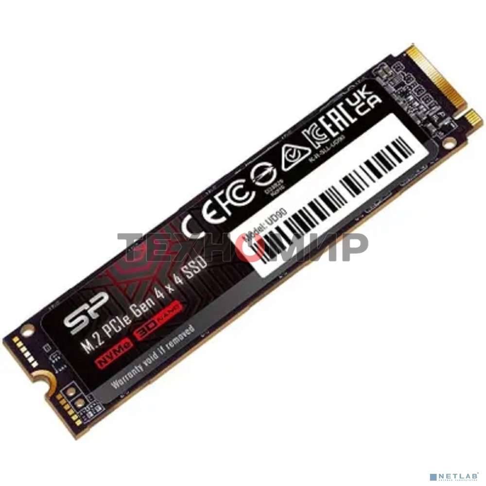 Накопитель SSD Silicon Power PCI-E 4.0 x4 500Gb SP500GbP44UD9005 M-Series UD90 M.2 2280