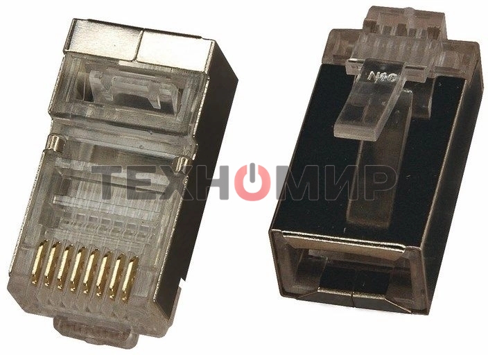 Разъем RJ-45 Rexant (8P8C) под витую пару, FTP, cat.5e