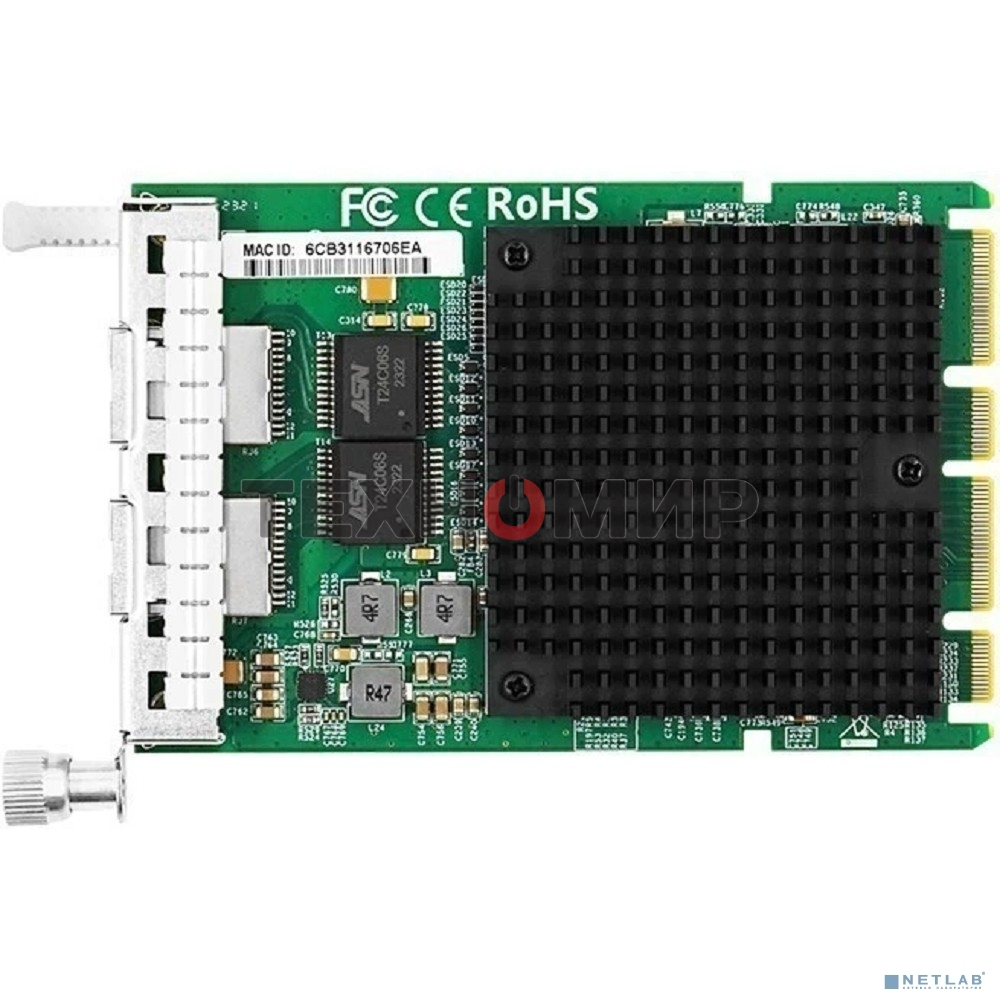 Сетевой адаптер LR-LINK PCIE 4*1G RJ45 LRES3021PT-OCP
