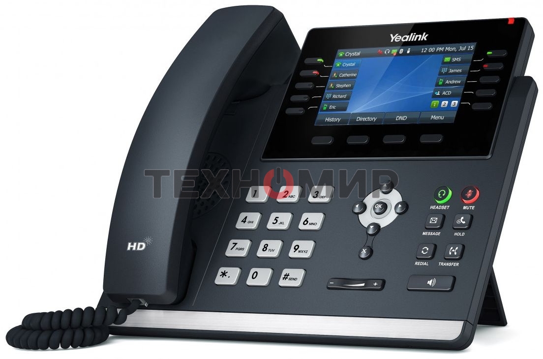 Телефон VOIP 16LINE SIP-T46U YEALINK