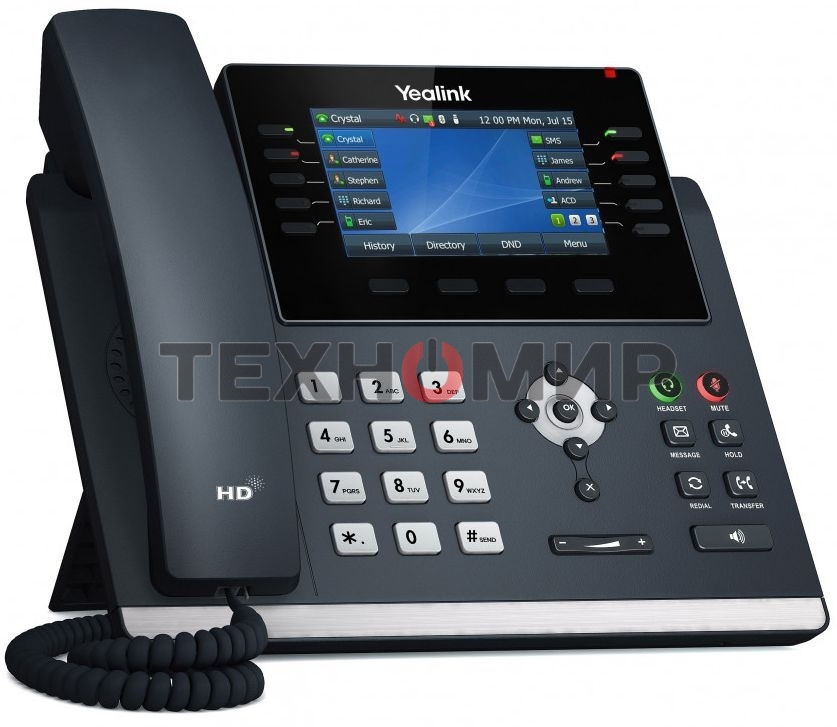 Телефон VOIP 16LINE SIP-T46U YEALINK