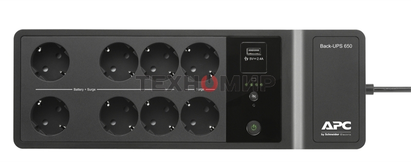 Источник бесперебойного питания APC Back-UPS ES 650VA/400W