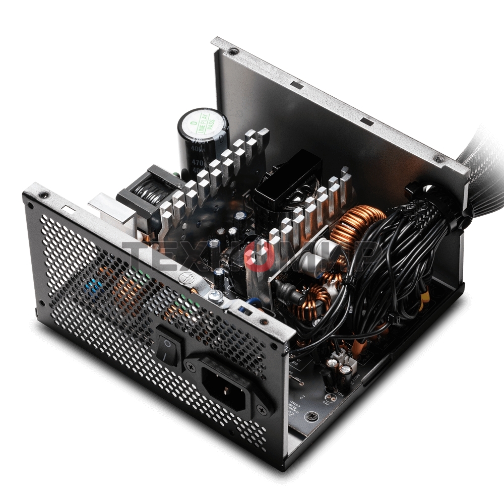 Блок питания XPG PYLON650B-BLACKCOLOR, 650 Вт, 80 PLUS Bronze, 120мм, черный