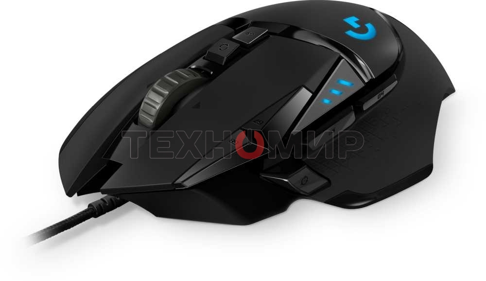Мышь проводная Logitech G502 HERO черный, 25600 dpi, USB, кнопки - 11