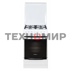 Плита комбинированная Gefest ПГЭ 5102-02 белый, конфорок 4 газовых, духовка 55 л, 50 см x 85 см x 58.5 см