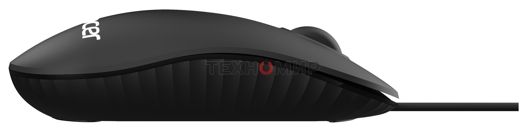 Мышь проводная Acer OMW122 черный, 1200 dpi, USB, кнопки - 3