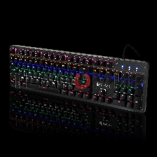 Клавиатура Oklick 970G Dark Knight проводная, USB Type-A, чёрный/серебристый