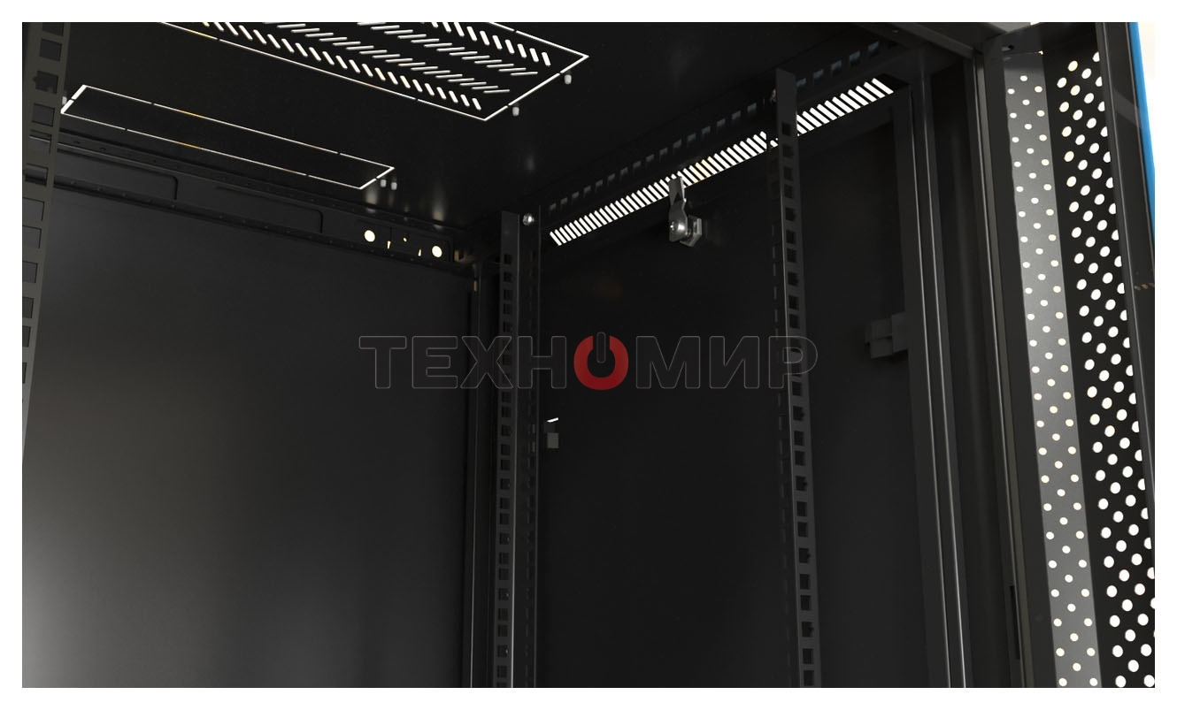 Шкаф настенный Hyperline TWB-0966-SR-RAL9004 19-дюймовый (19