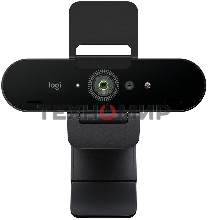 Веб-камера Logitech Brio 4K HDR 3840x2160, 30 кадр/с, USB Type-A, микрофон (2 шт, шумоподавление), автоматическая фокусировка, автоосвещение, HDR, шторка приватности, универсальное крепление
