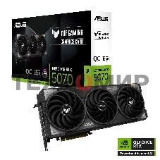 Видеокарта ASUS TUF-RTX 5070-O12G-GAMINGRTX 5070,HDMIx2,DPx3,12G,D7; 90YV0LZ0-M0NA00