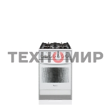 Плита комбинированная Gefest ПГЭ 5502-02 0042 белый, конфорок 4 газовых, духовка 55 л, 50 см x 85 см x 58.5 см