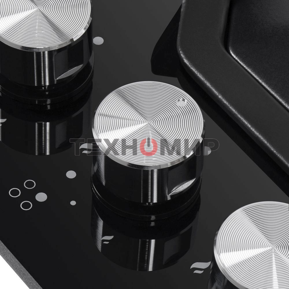 Газовая варочная панель Maunfeld EGHG.64.23CB/G, 4 конфорки, закаленное стекло, черный