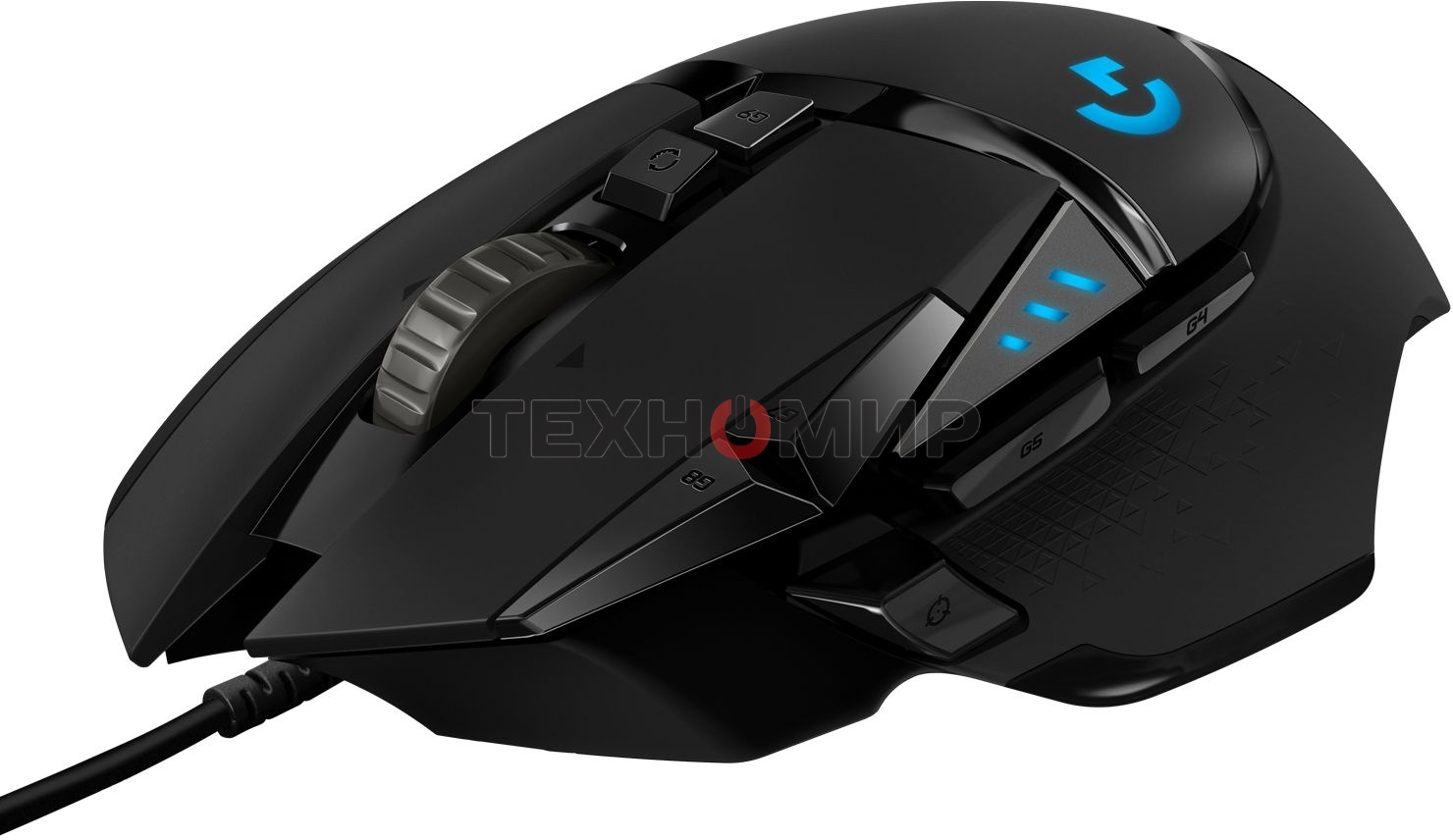 Мышь проводная Logitech G502 HERO черный, 25600 dpi, USB, кнопки - 11