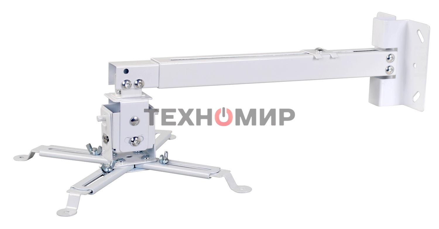 Кронштейн для проектора Cactus CS-VM-PRE01-WT белый макс.20кг настенный и потолочный поворот и наклон