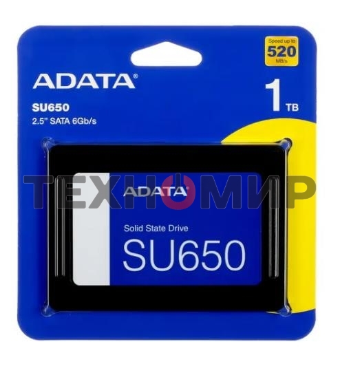 Накопитель SSD ADATA Ultimate SU650, 1Tb, SATA III, 2.5
