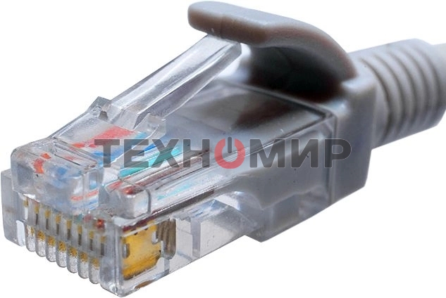 Патч-корд Suprlan 10-0144 UTP RJ-45 вил.-вилка RJ-45 cat.5e 3м серый LSZH 24AWG