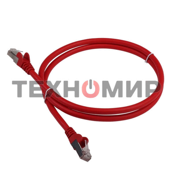 Патч-корд LANMASTER LSZH FTP cat.6, 1.0 м, красный