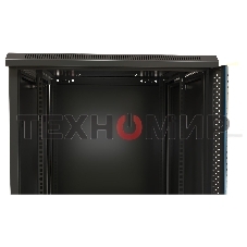 Шкаф настенный Hyperline TWB-0966-SR-RAL9004 19-дюймовый (19