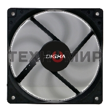 Вентилятор для корпуса Digma DFAN-120-9 черный, 120 мм, 1200 об/мин, 23 дБ, 4 pin